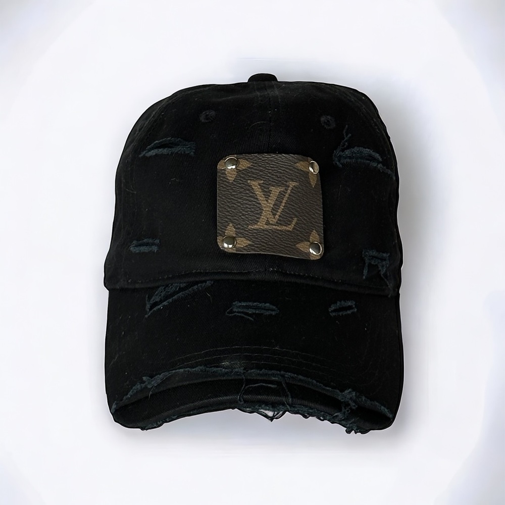 Distressed Baseball Cap w/ Luxe Patch